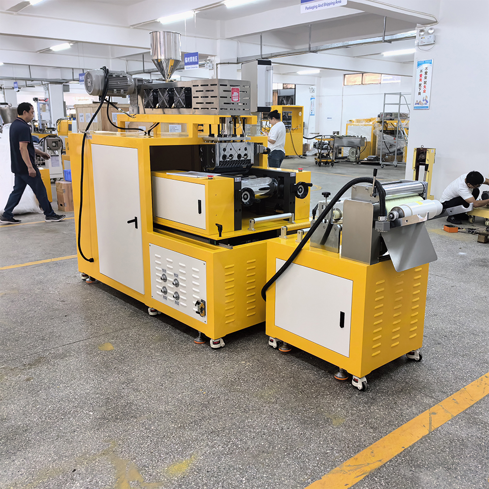 ZS-432-25实验室下挤出流延机  薄膜片材挤出机